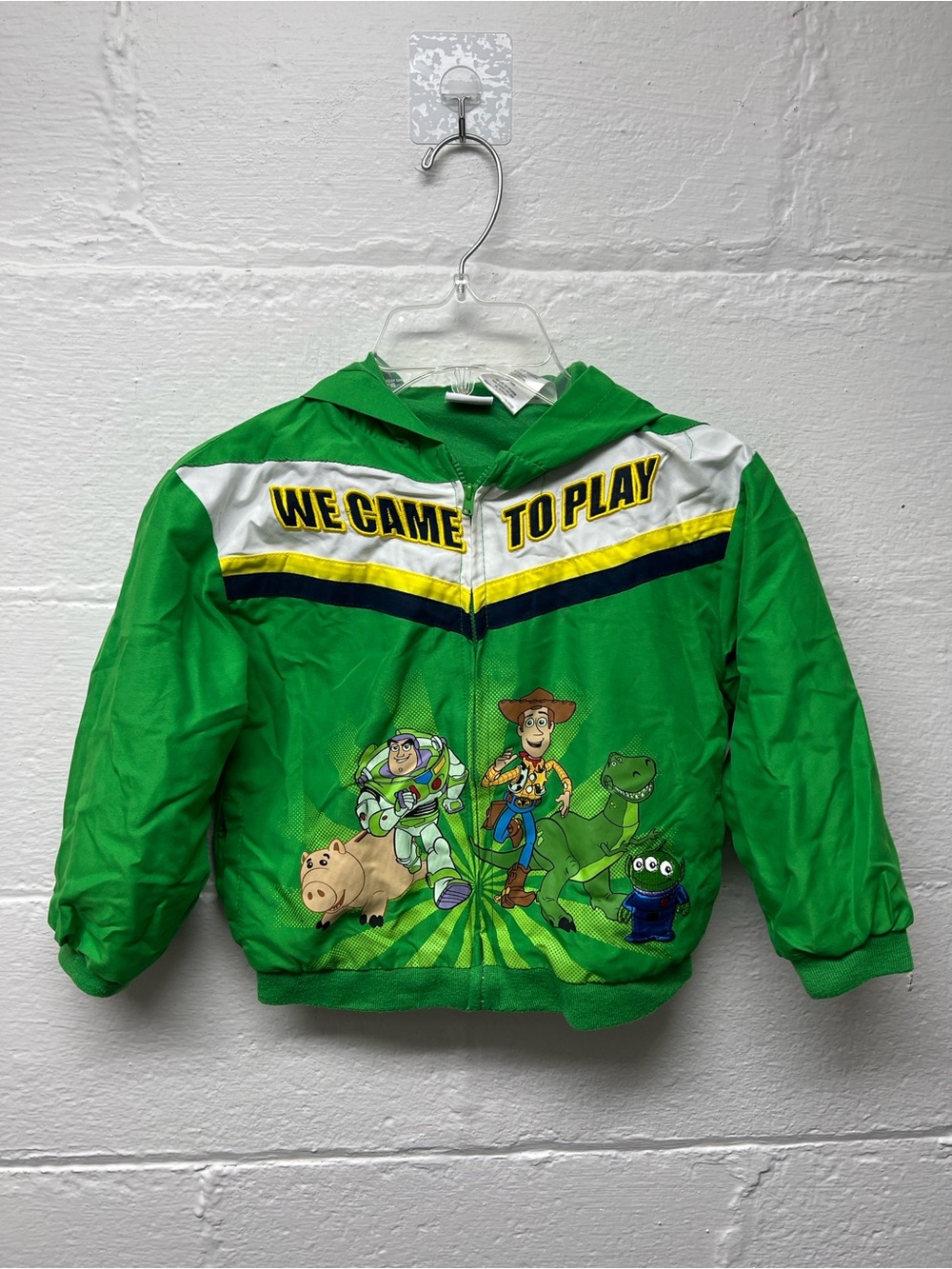 Toy Story Green "We Came to Play" Windbreaker Jacket